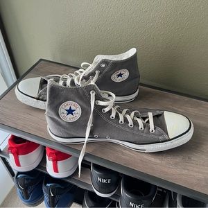Men’s converse size 14 grey white